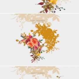 Autumn Colors Floral Clipart 1743268 Free Download