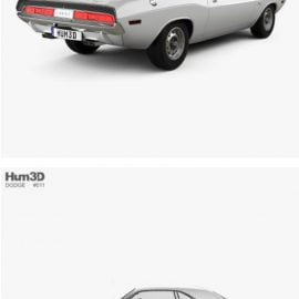 Dodge Challenger 1970 3D model Free Download