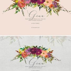 Watercolor Autumnal Bouquet Clipart 1743249 Free Download