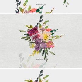 Watercolor Autumnal Bouquet Clipart 1743262 Free Download