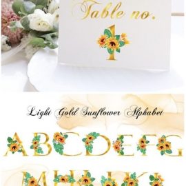 Pack of Sunshine- Light Gold Alphabet 5613365 Free Download