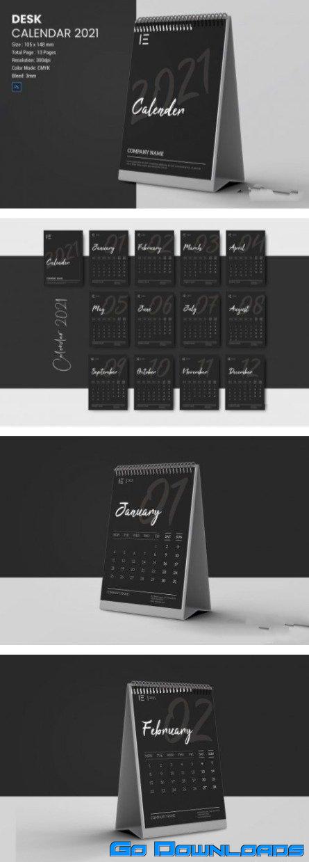 CreativeMarket Desk Calendar 2021 5616878