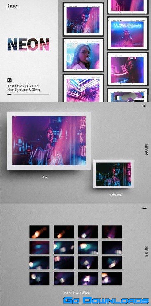 Creativemarket Neon Real Neon Light Leaks Glows 4998862 Free Download
