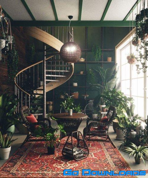 Interior Scene By HuongNguyen Free Download