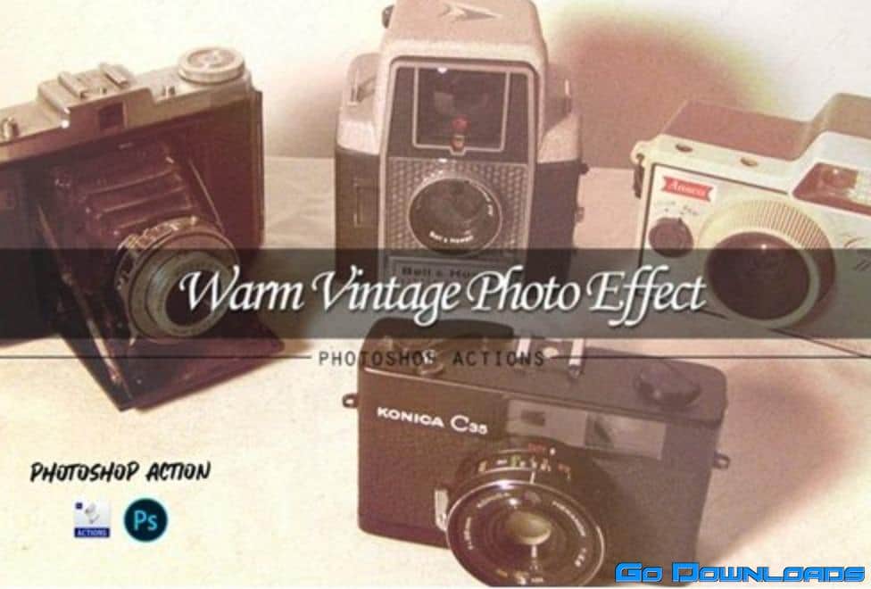 Warm vintage | PSD action Free Download