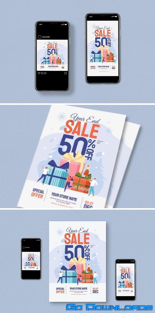 Year End Sale Flyer Set