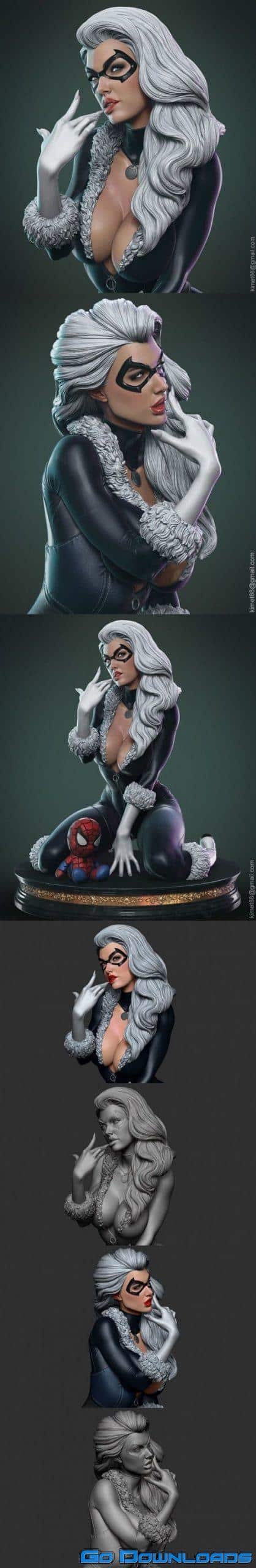 Black Cat 3D print model Free Download