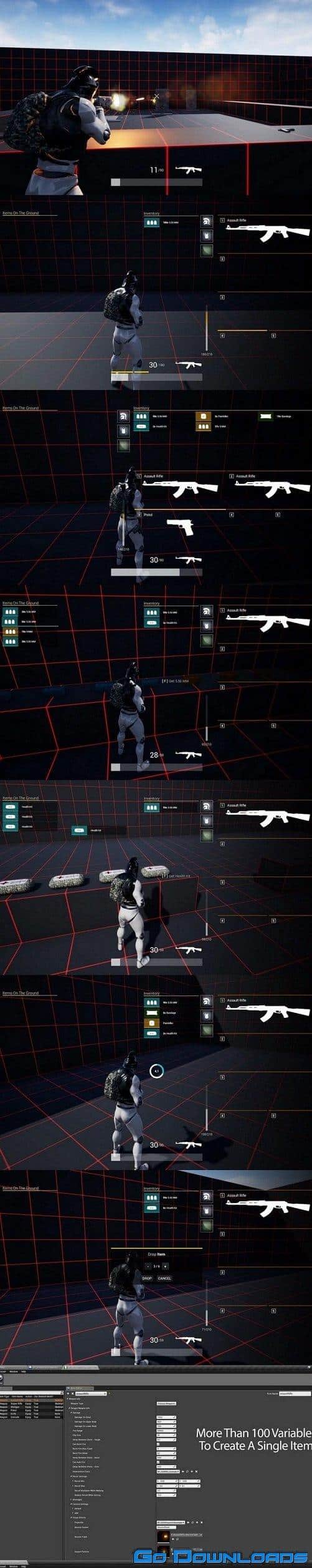 Unreal Engine Advanced Inventory And Weapon System Free Download