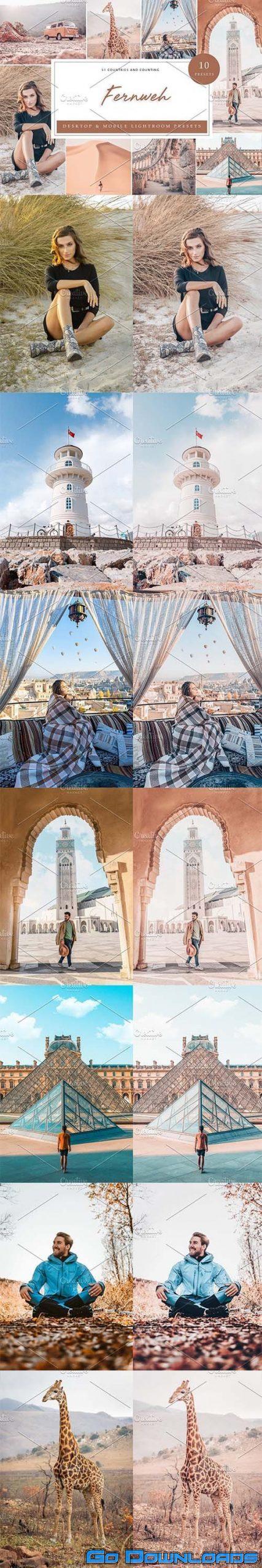 CreativeMarket 10 x Lightroom Presets Fernweh 5962536 Free Download