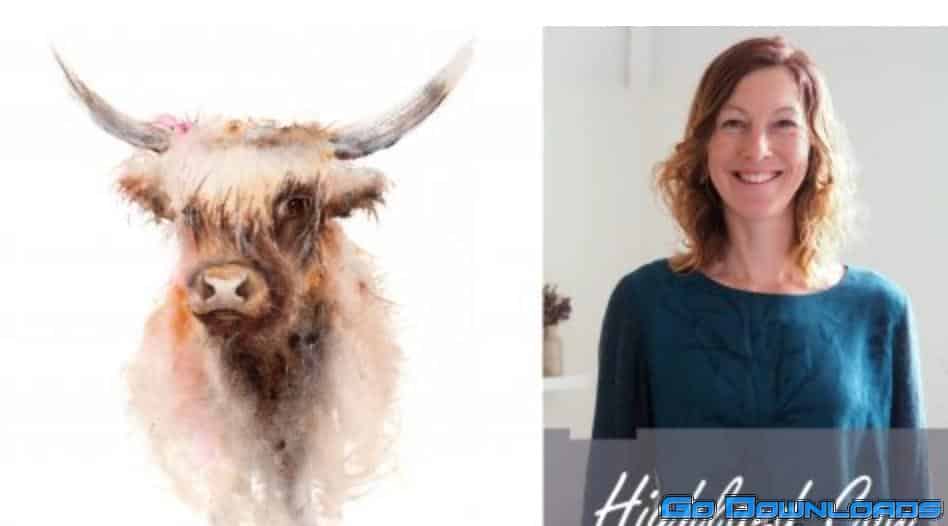 Highland Cow. A Free-Flow Watercolour Masterclass with Jane Davies