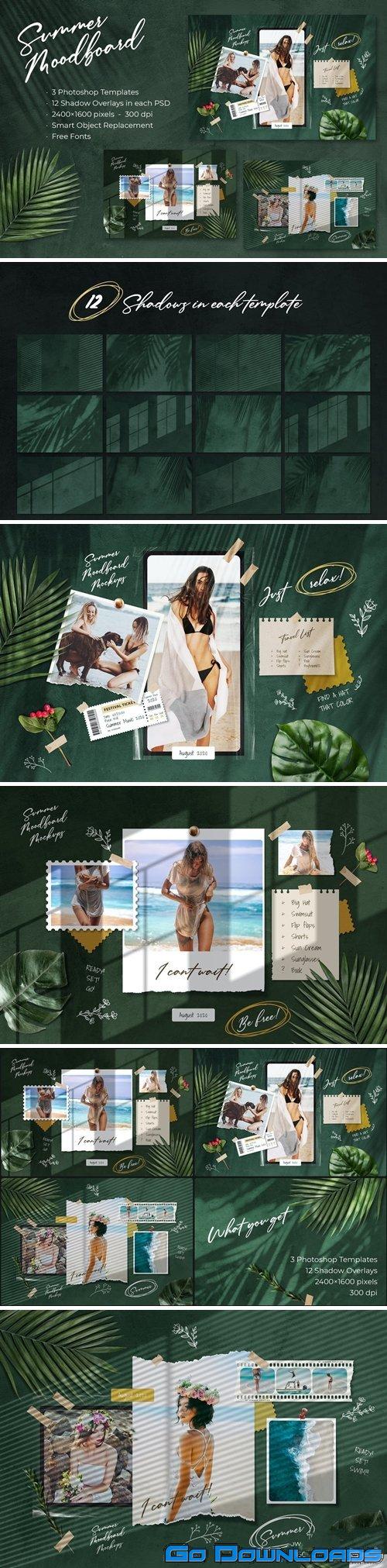 Summer Moodboard 3 Templates Free Download