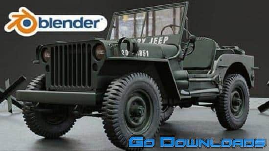 Udemy Blender Create Jeep Willys MP 1942 From Start To Finish