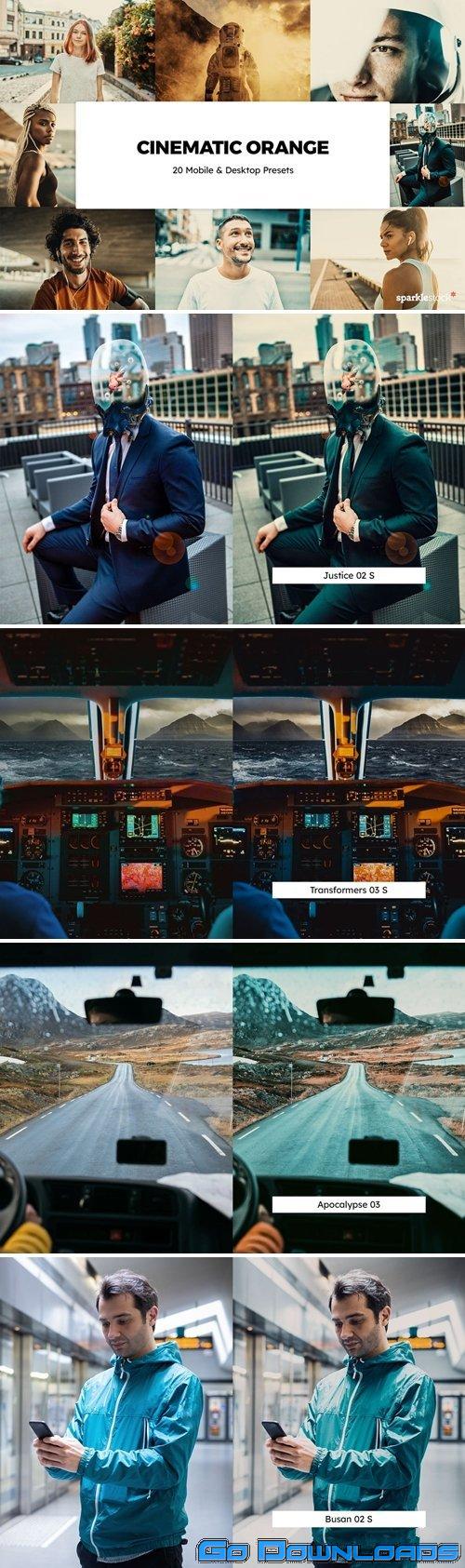 20 Cinematic Orange Lightroom Presets & LUTs Free Download