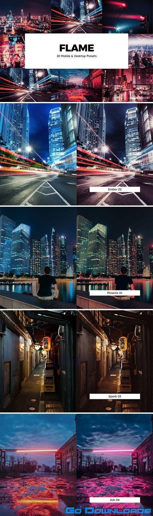 20 Flame Lightroom Presets & LUTs Free Download