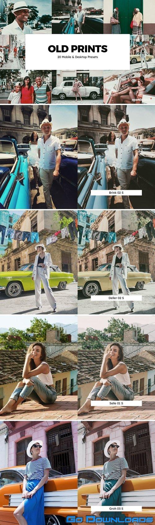 20 Old Prints Lightroom Presets & LUTs Free Download