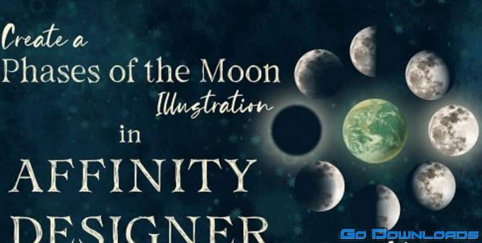 Affinity Designer for iPad: Create a Moon Phase Illustration Using the Transparency Tool