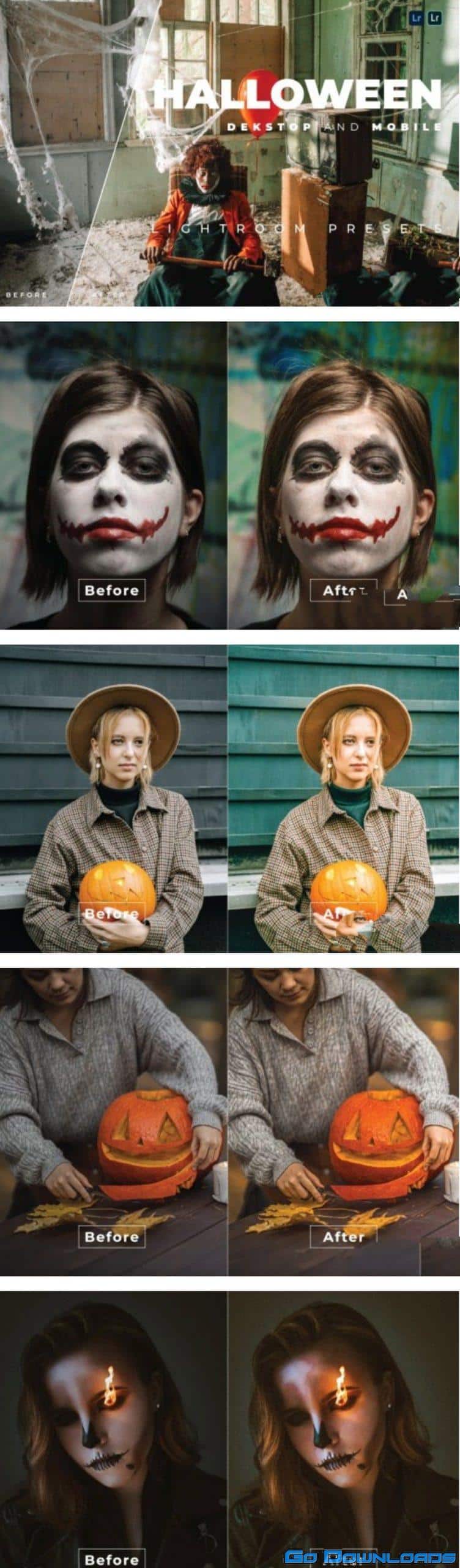 Halloween Desktop and Mobile Lightroom Preset Free Download