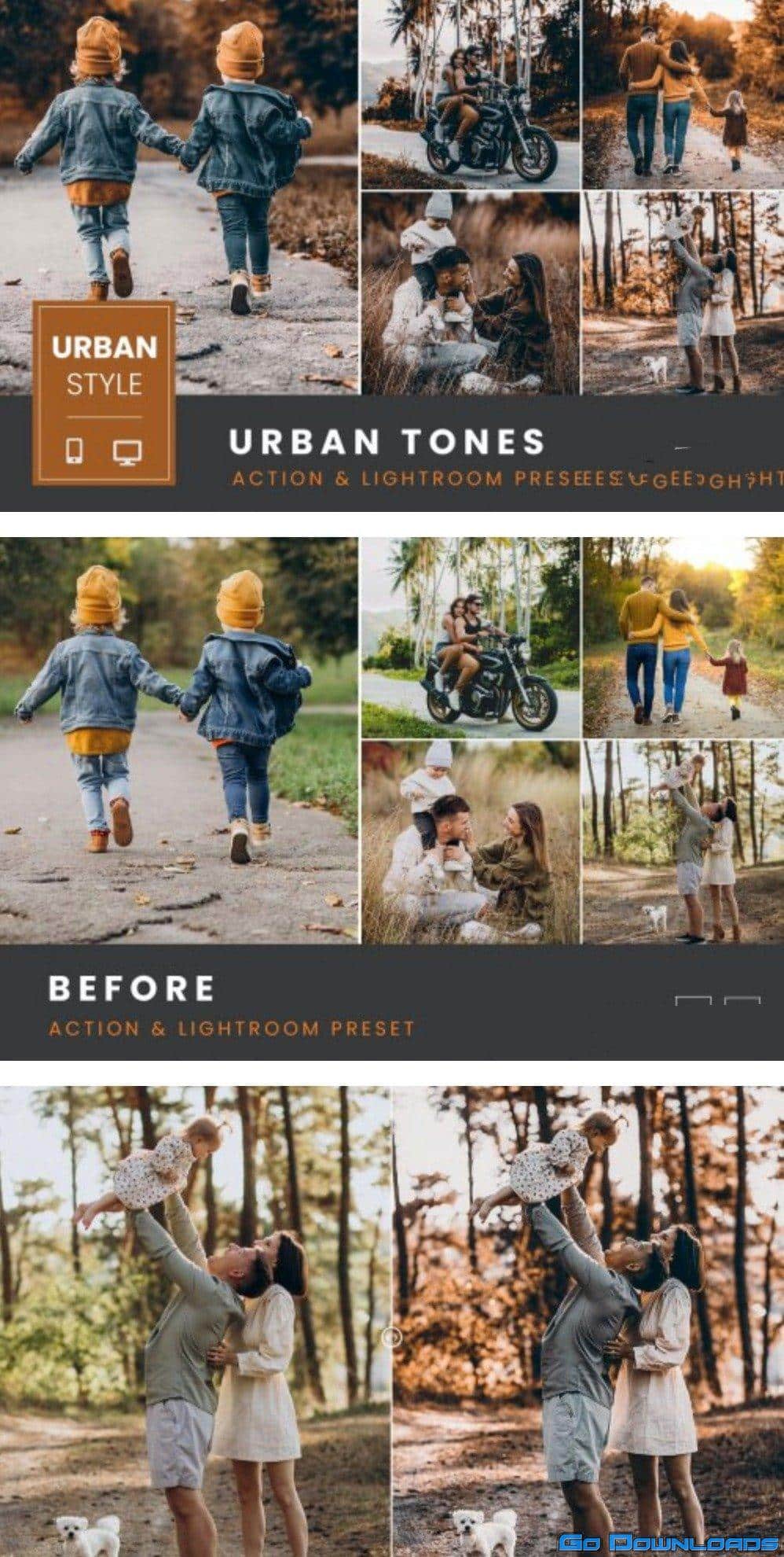 Urban Tones Action & Lightroom Preset Free Download