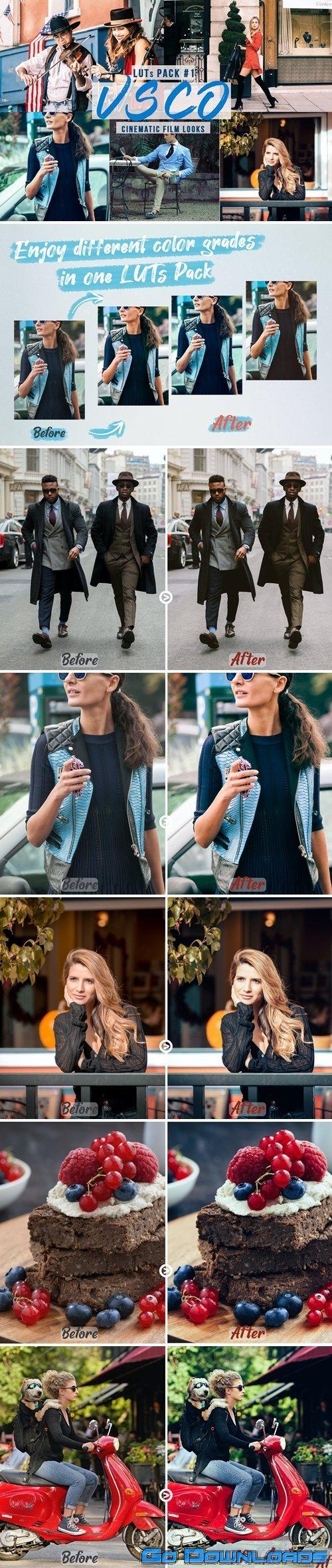 VSCO Cinematic LUTs Film Look for Video Creators Free Download