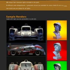 Artstation Photo Studio Light Plates HDRI vol 4.0 Free Download