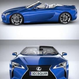 Lexus LC 500 Convertible 2021 3d model Free Download