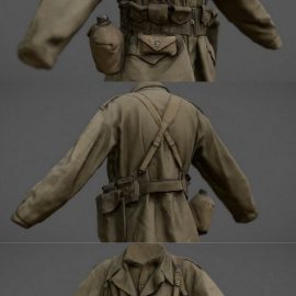 American Uniform WW2 3D Model Free Download