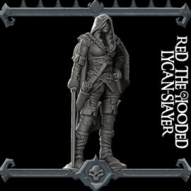 Red Hooded Lycan Slayer 3D Print Free Download