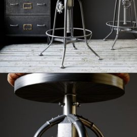 Industrial Clock House Stool Free Download