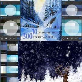 Procreate Winter Color Palette Swatches Free Download