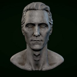 Matthew McConaughey Bust 3D Model Free Download