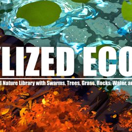 Superhivemarket – Flora Assets: Stylized Nature Pack – Ecokit Free Download