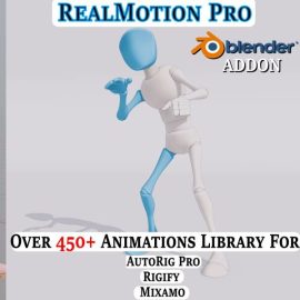 RealMotion Pro v1.57.6 + Mixamo Rigs for Blender Free Download