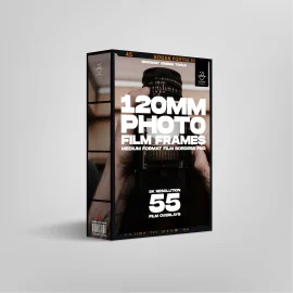 Sickboat – 120mm Photo Film Frames PNG Medium Format Film Borders PNG (8K)