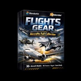 BlenderKit – FLIGHTS GEAR Aircrafts Full Collection