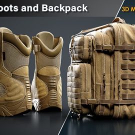 Artstation – Military Boots and Backpack Tutorials