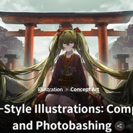 Coloso – Anime-Style Illustrations Composition and Photobashing