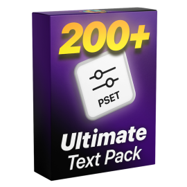 Adobe Basics Ultimate Text Preset Pack