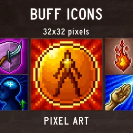 Craftpix – Buff Skill Pixel Art Icons