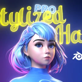 Stylized Hair PRO v4.2.1​ for Blender