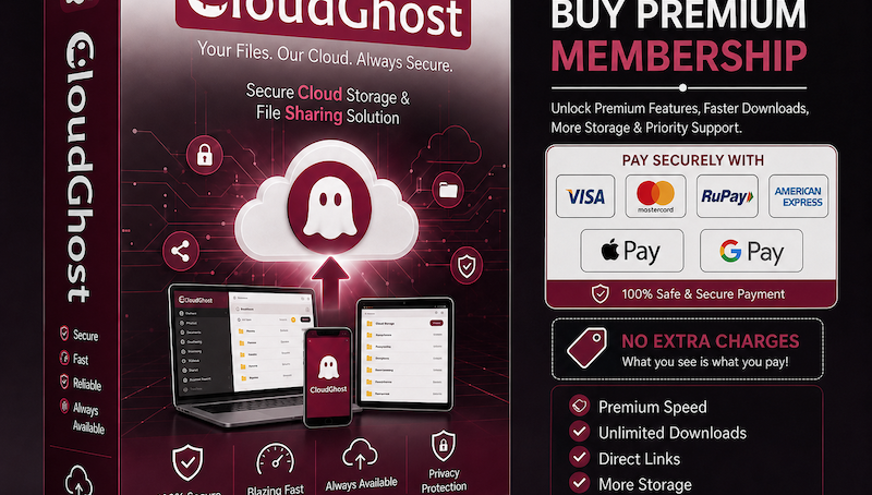 How to Purchase CloudGhost Premium Membership via Credit Card [No Fee]